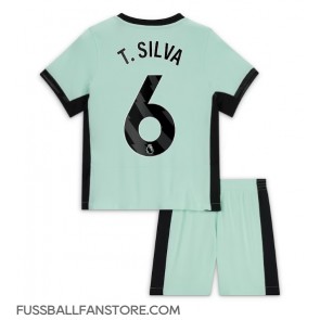 Chelsea Thiago Silva #6 Replik 3rd trikot Kinder 2023-24 Kurzarm (+ Kurze Hosen)
